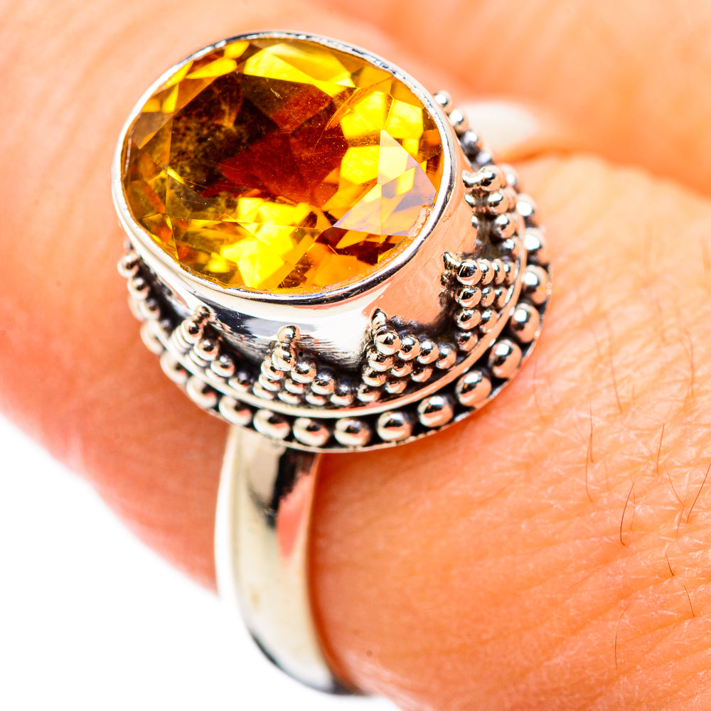Citrine Rings handcrafted by Ana Silver Co - RING130006