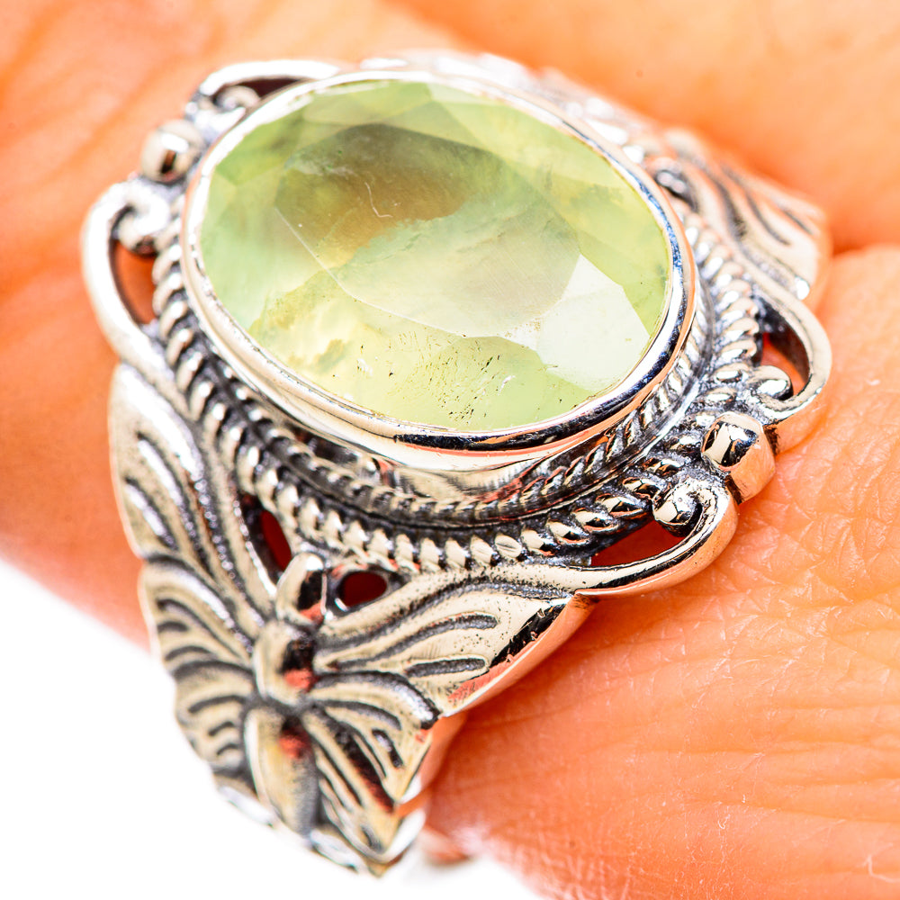 Prehnite Rings handcrafted by Ana Silver Co - RING130025