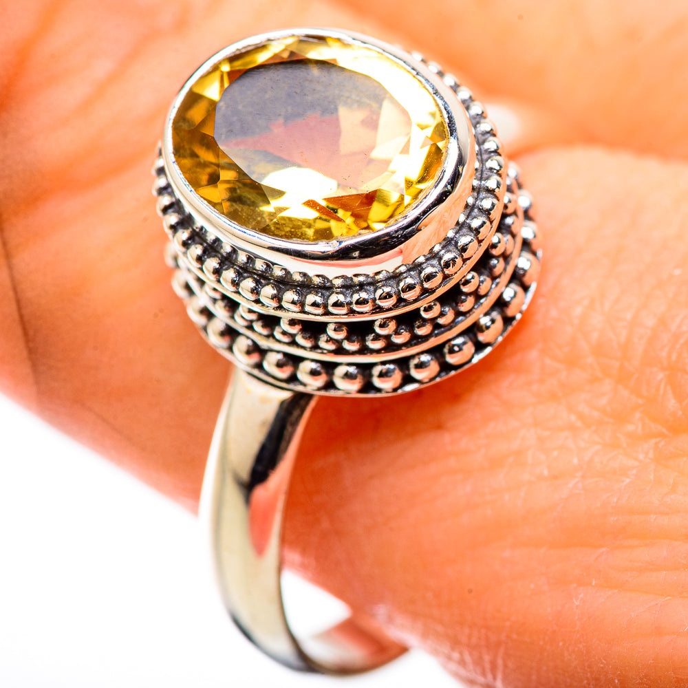 Citrine Rings handcrafted by Ana Silver Co - RING130026