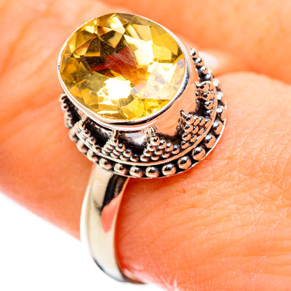 Citrine Rings handcrafted by Ana Silver Co - RING130028