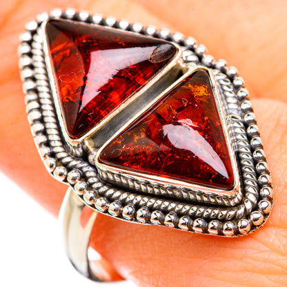 Baltic Amber Rings handcrafted by Ana Silver Co - RING130032