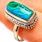 Malachite In Chrysocolla Rings handcrafted by Ana Silver Co - RING130035