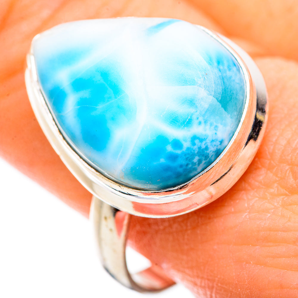 Larimar Rings handcrafted by Ana Silver Co - RING130042