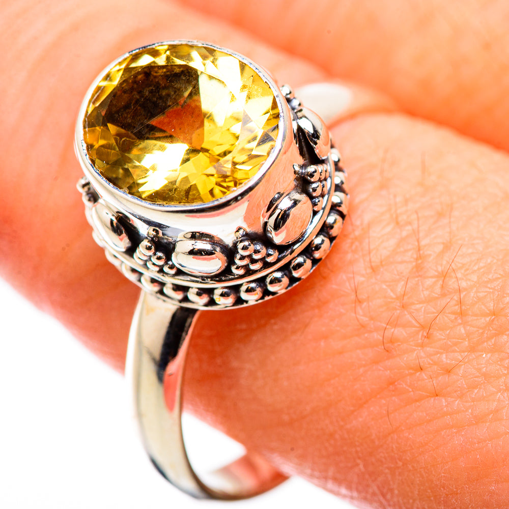 Citrine Rings handcrafted by Ana Silver Co - RING130051