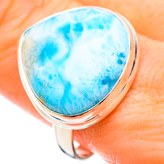 Larimar Rings handcrafted by Ana Silver Co - RING130065