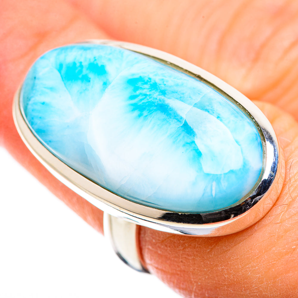Larimar Rings handcrafted by Ana Silver Co - RING130069