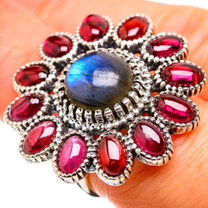 Labradorite Rings handcrafted by Ana Silver Co - RING130096