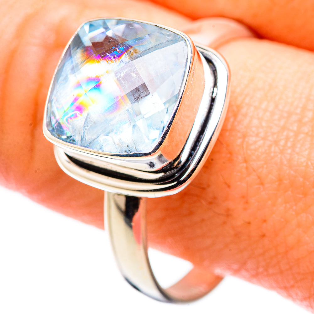 Blue Topaz Rings handcrafted by Ana Silver Co - RING130127