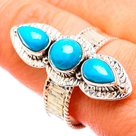Sleeping Beauty Turquoise Rings handcrafted by Ana Silver Co - RING130130