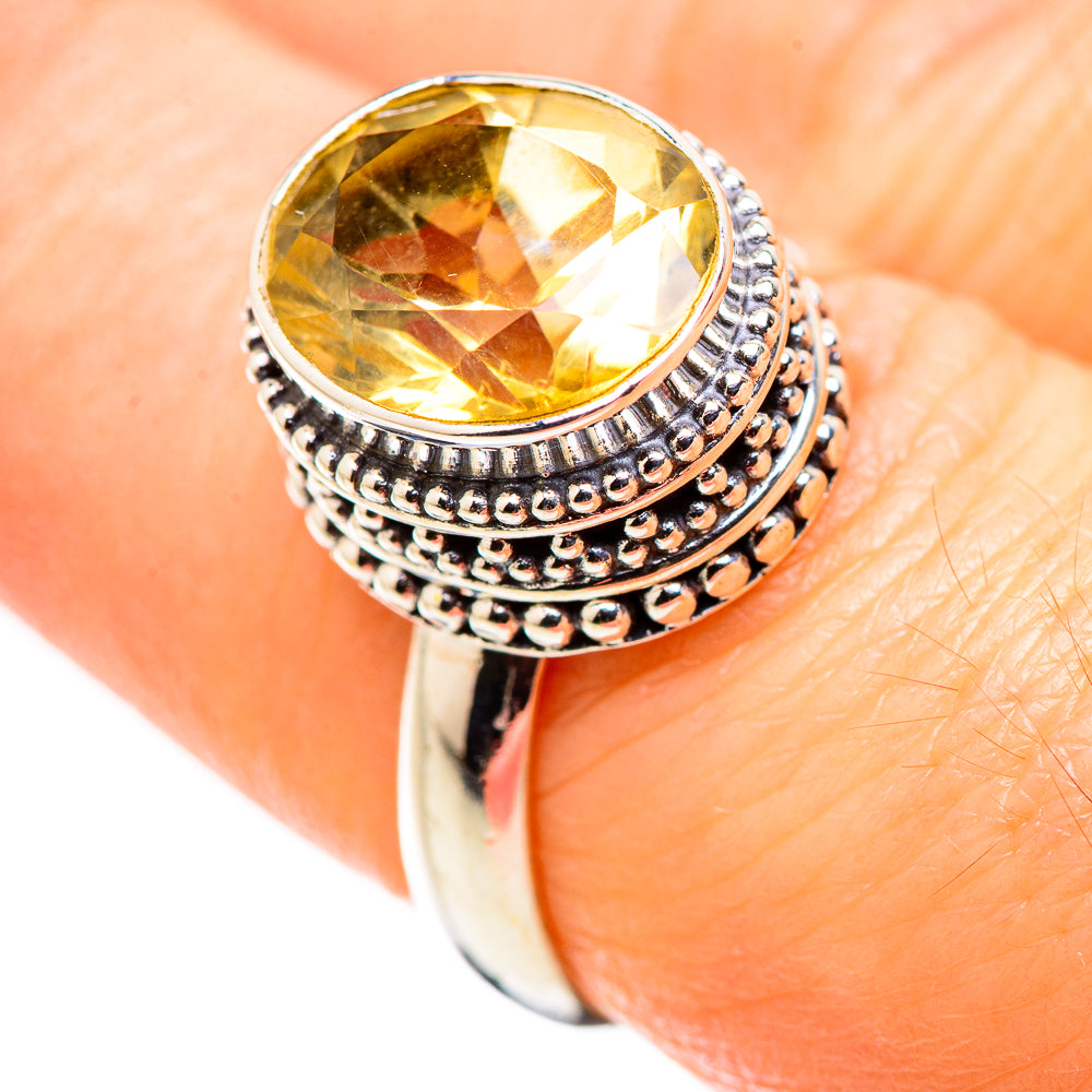 Citrine Rings handcrafted by Ana Silver Co - RING130133