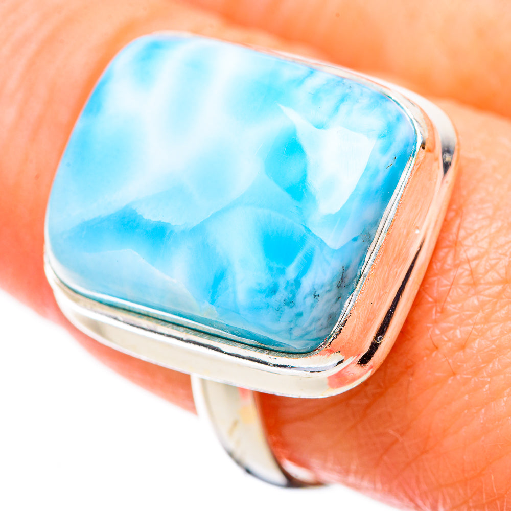 Larimar Rings handcrafted by Ana Silver Co - RING130156