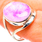 Pink Moonstone Rings handcrafted by Ana Silver Co - RING130164