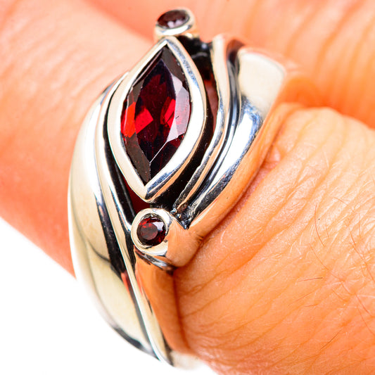 Garnet Rings handcrafted by Ana Silver Co - RING130165