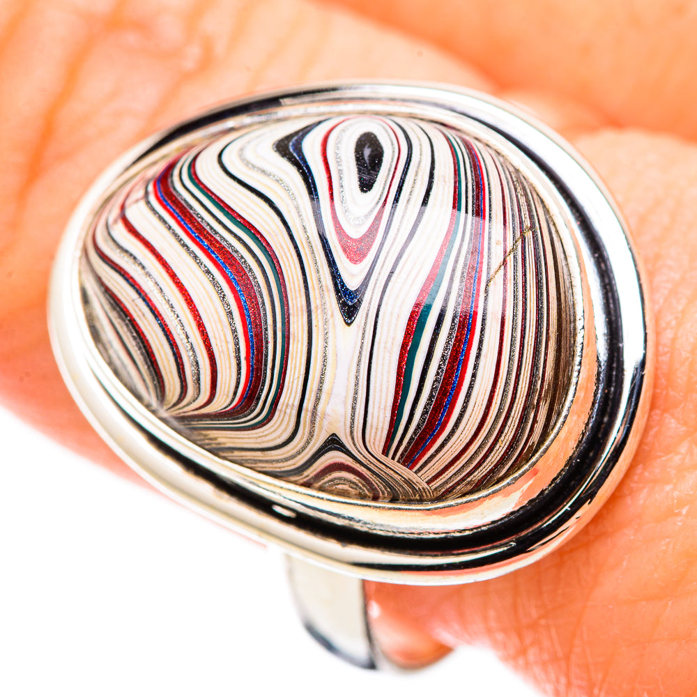 Fordite Rings handcrafted by Ana Silver Co - RING130172