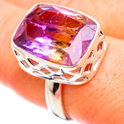 Ametrine Rings handcrafted by Ana Silver Co - RING130173