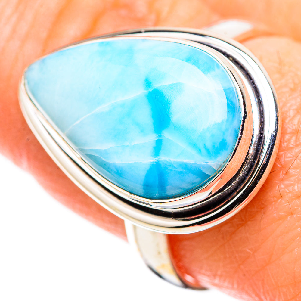 Larimar Rings handcrafted by Ana Silver Co - RING130182