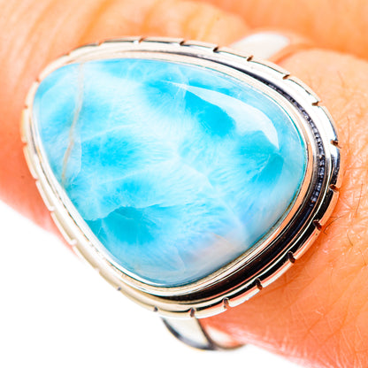 Larimar Rings handcrafted by Ana Silver Co - RING130185