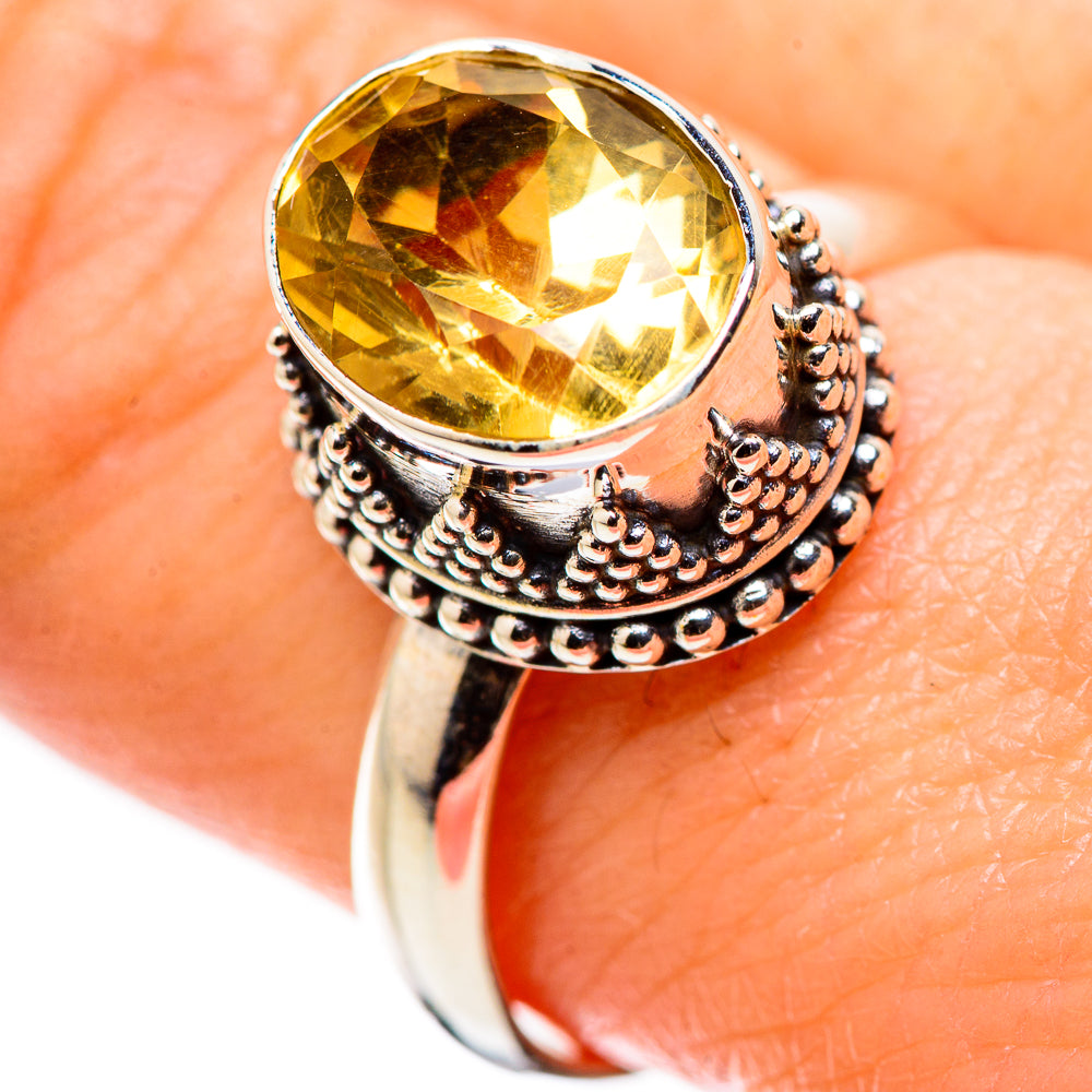 Citrine Rings handcrafted by Ana Silver Co - RING130190