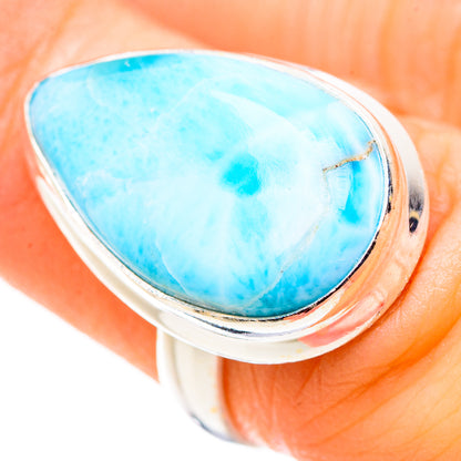 Larimar Rings handcrafted by Ana Silver Co - RING130212
