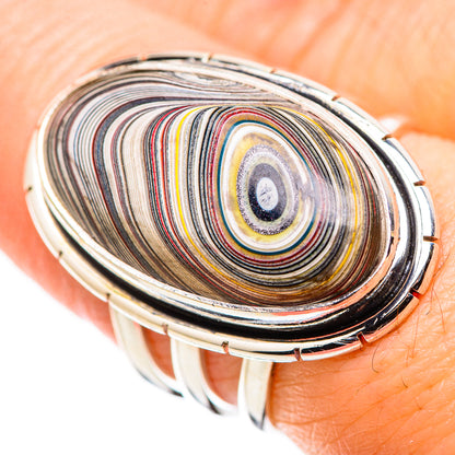 Fordite Rings handcrafted by Ana Silver Co - RING130224