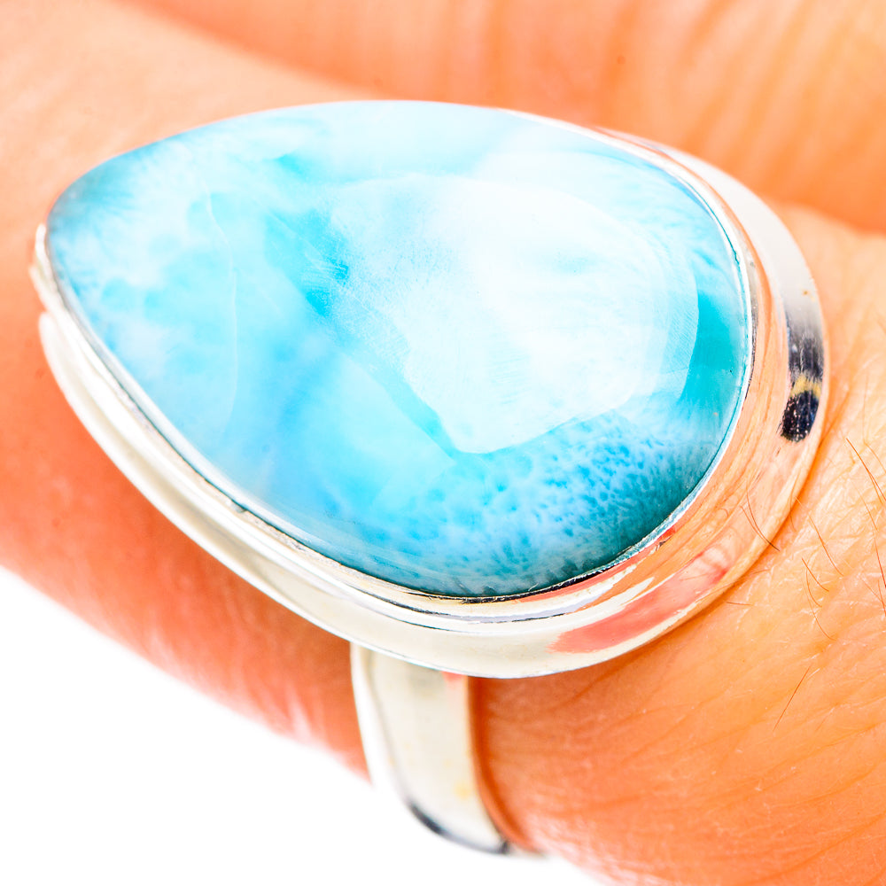 Larimar Rings handcrafted by Ana Silver Co - RING130236