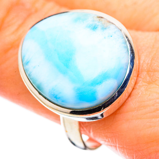 Larimar Rings handcrafted by Ana Silver Co - RING130252