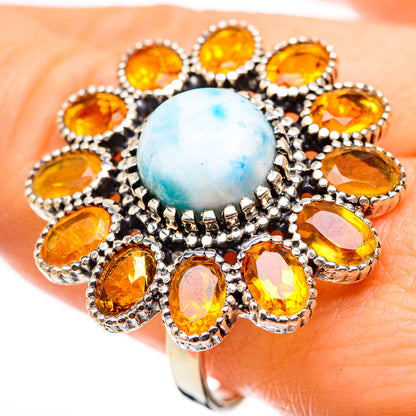 Larimar Rings handcrafted by Ana Silver Co - RING130291