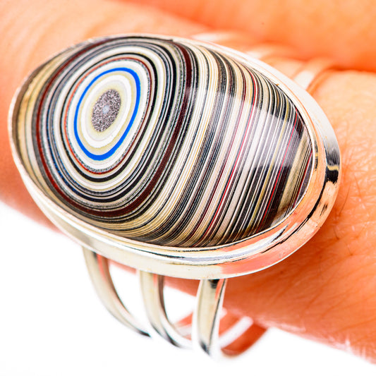 Fordite Rings handcrafted by Ana Silver Co - RING130292
