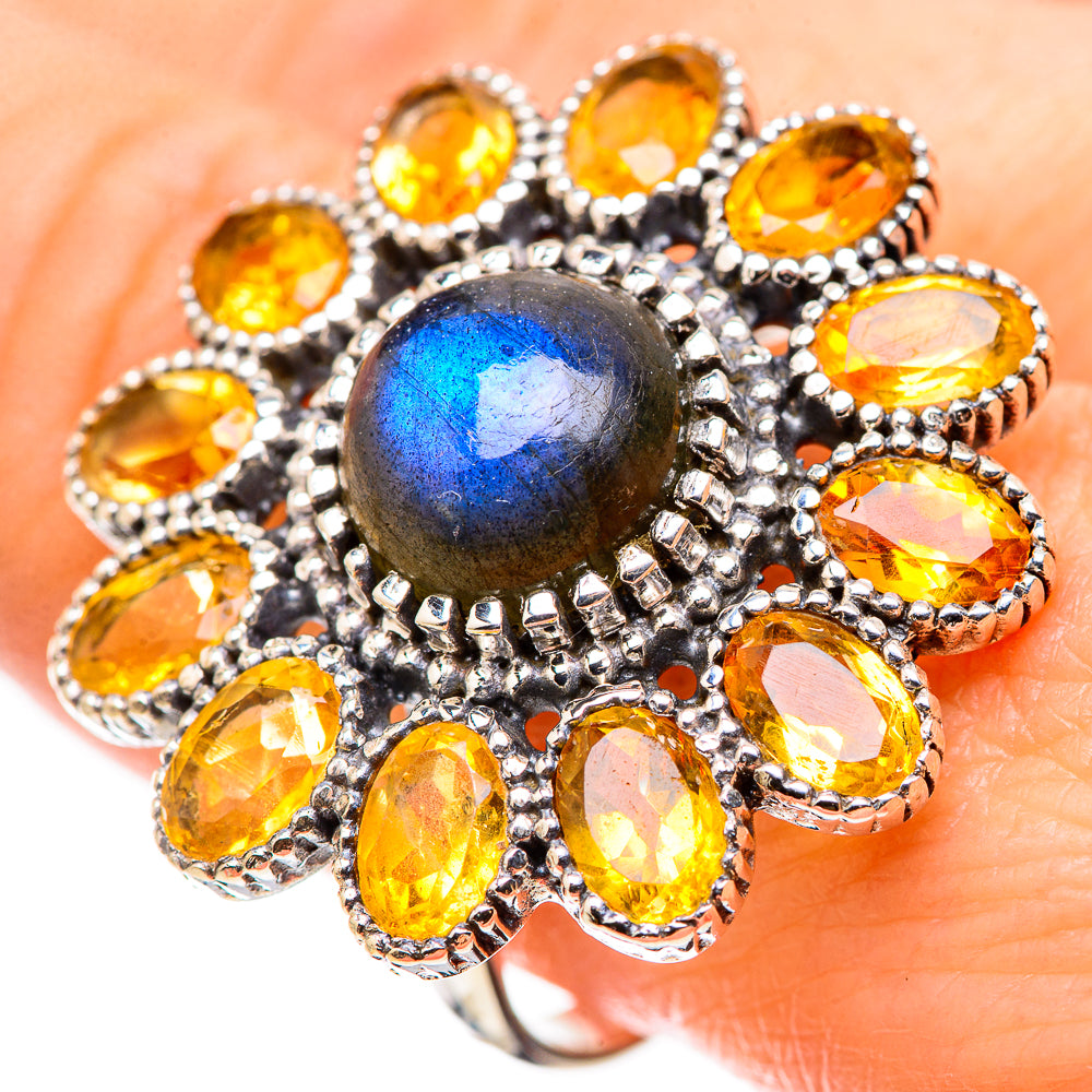 Labradorite Rings handcrafted by Ana Silver Co - RING130294