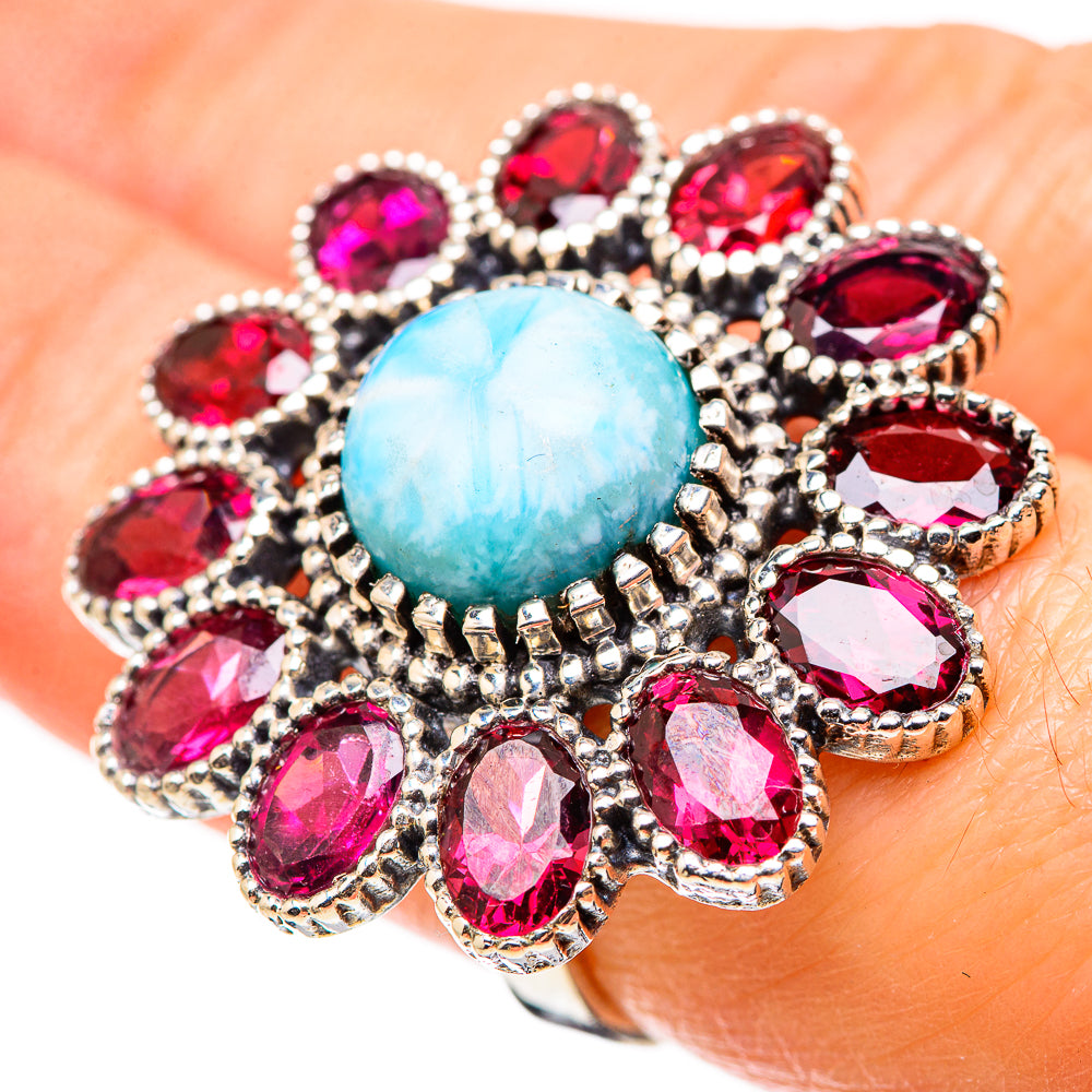 Larimar Rings handcrafted by Ana Silver Co - RING130299
