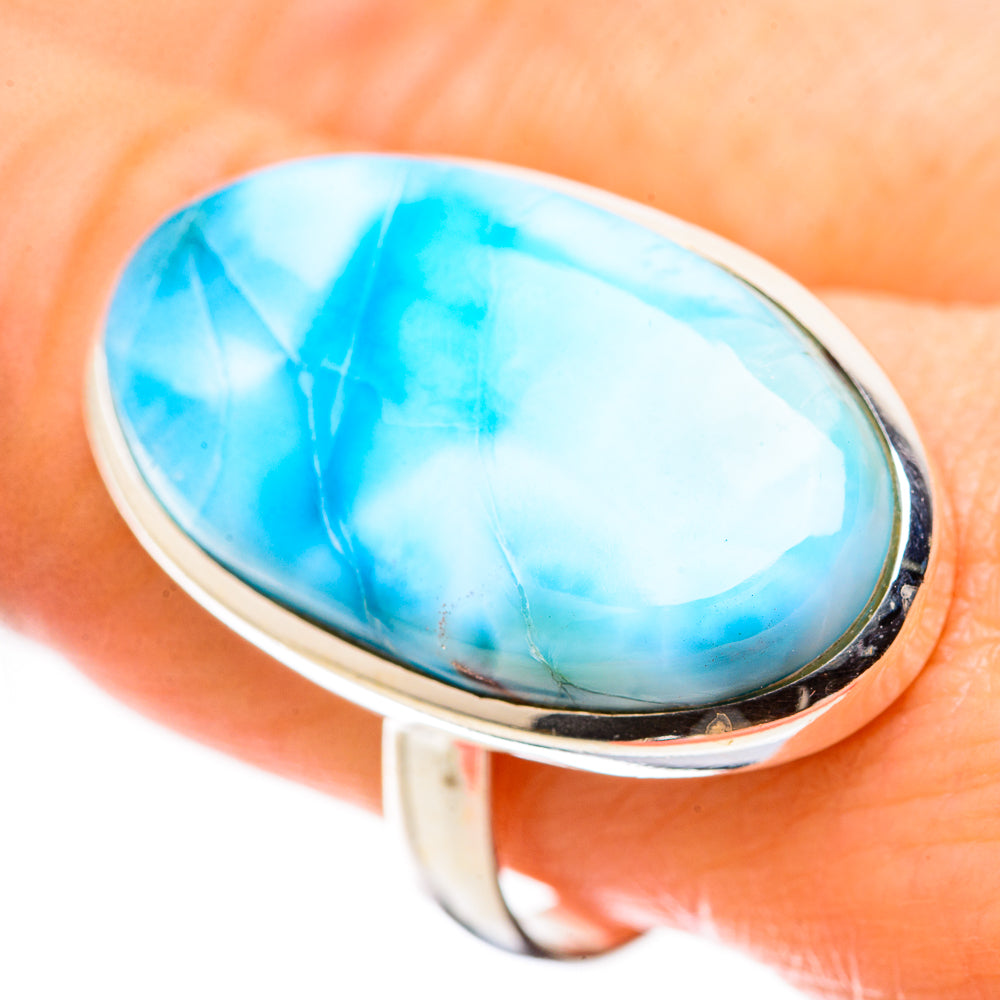 Larimar Rings handcrafted by Ana Silver Co - RING130301