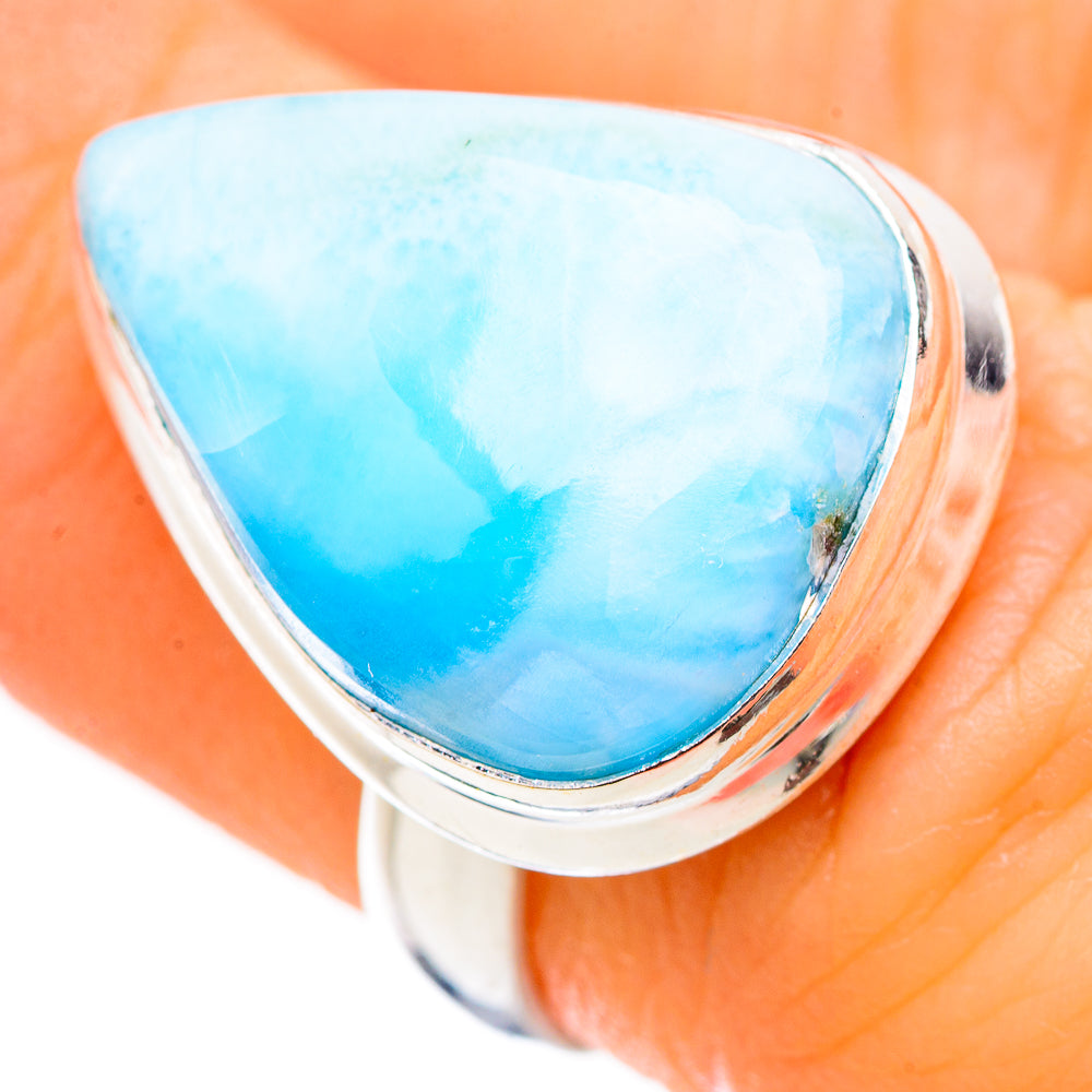 Larimar Rings handcrafted by Ana Silver Co - RING130326