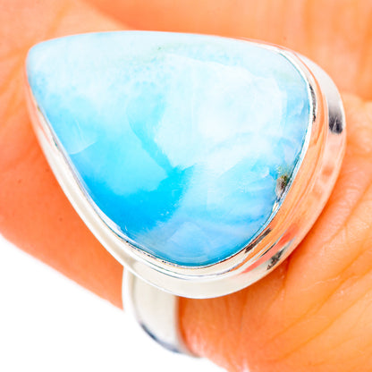 Larimar Rings handcrafted by Ana Silver Co - RING130326