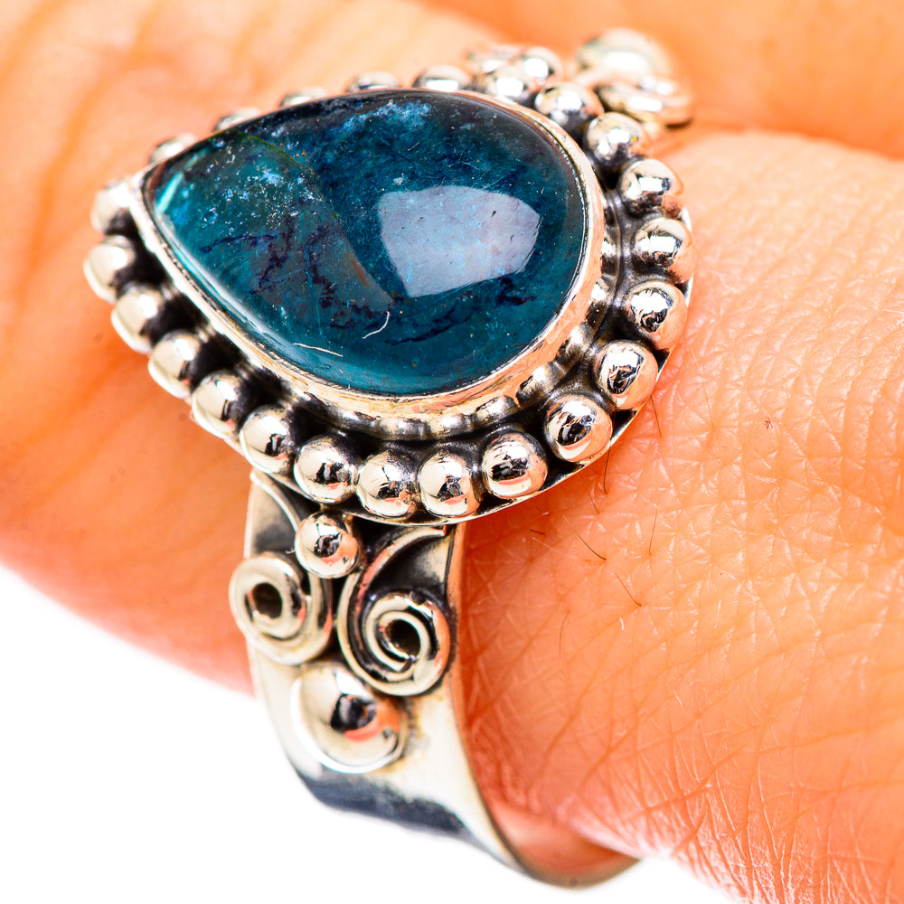 Blue Fluorite Rings handcrafted by Ana Silver Co - RING130329