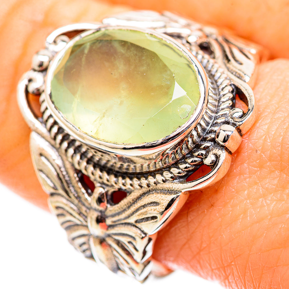 Prehnite Rings handcrafted by Ana Silver Co - RING130336