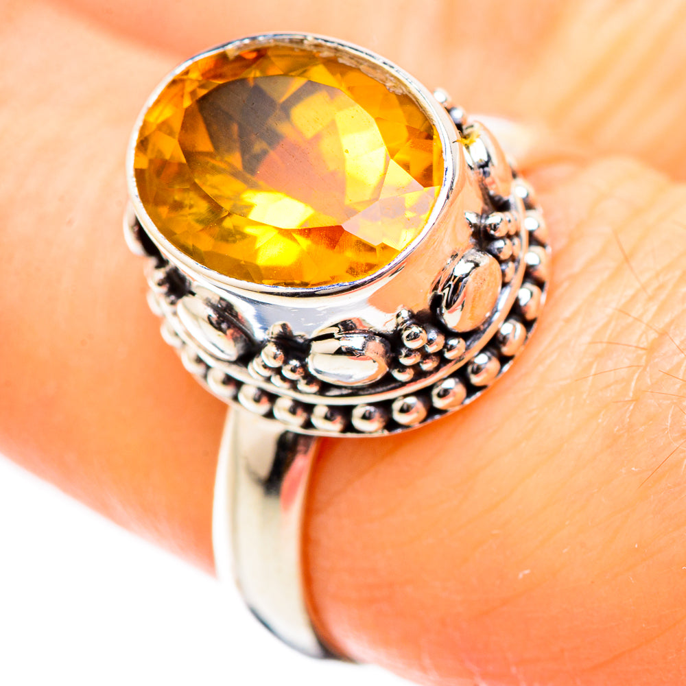 Citrine Rings handcrafted by Ana Silver Co - RING130337
