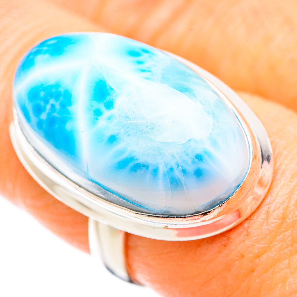 Larimar Rings handcrafted by Ana Silver Co - RING130354
