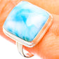 Larimar Rings handcrafted by Ana Silver Co - RING130357