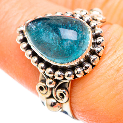 Blue Fluorite Rings handcrafted by Ana Silver Co - RING130358