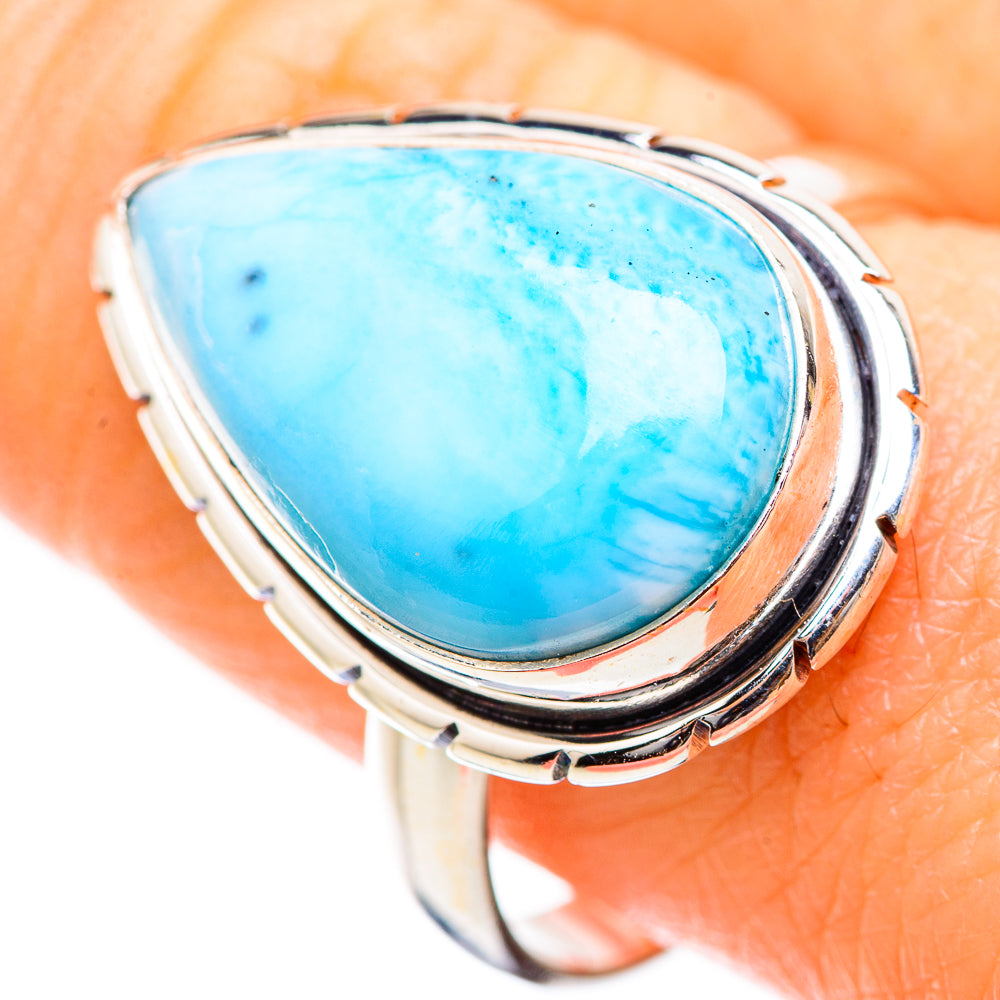 Larimar Rings handcrafted by Ana Silver Co - RING130363