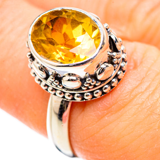 Citrine Rings handcrafted by Ana Silver Co - RING130366