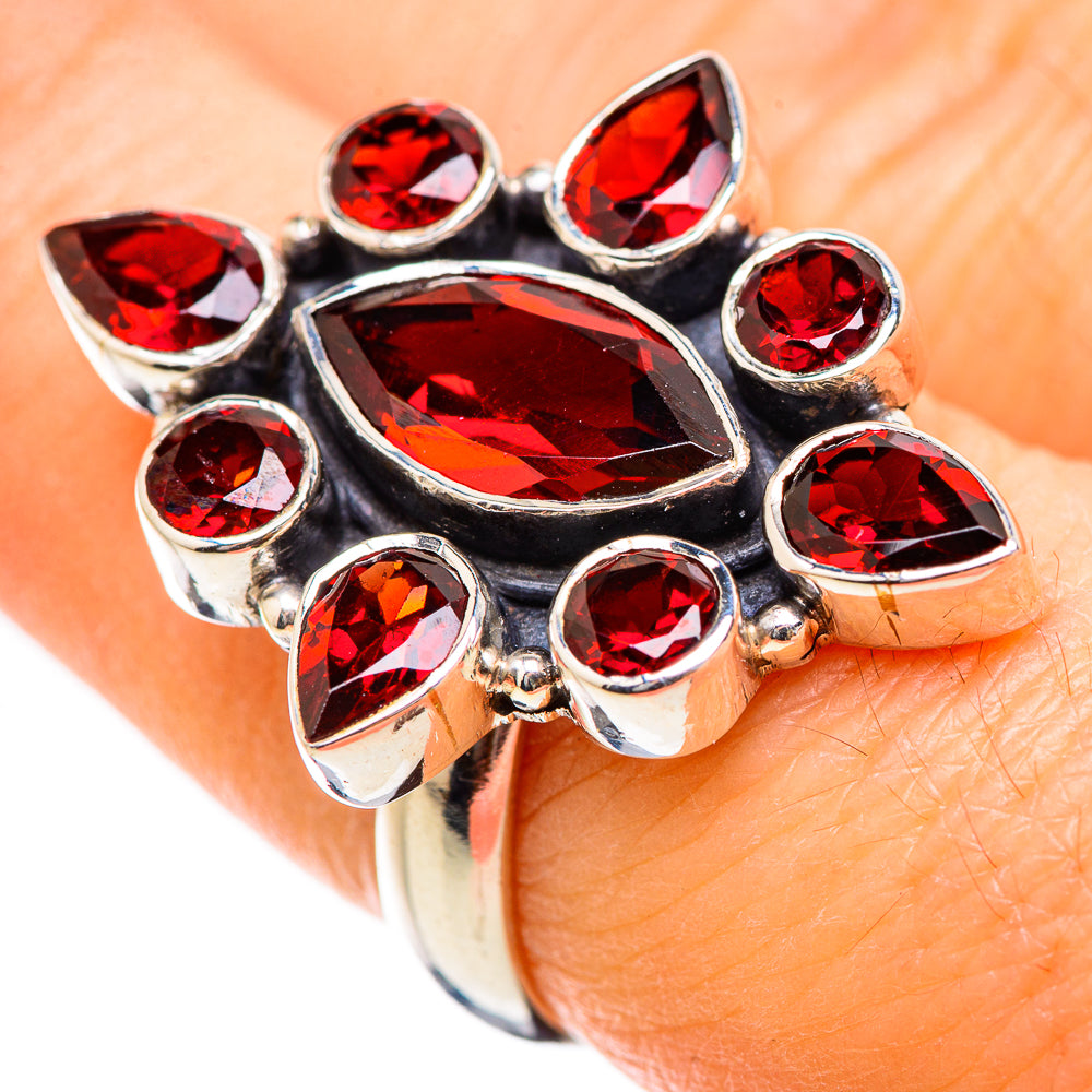 Garnet Rings handcrafted by Ana Silver Co - RING130372