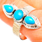 Sleeping Beauty Turquoise Rings handcrafted by Ana Silver Co - RING130383