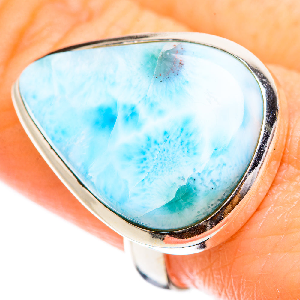 Larimar Rings handcrafted by Ana Silver Co - RING130386