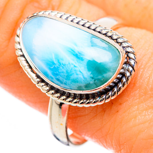Larimar Rings handcrafted by Ana Silver Co - RING130389