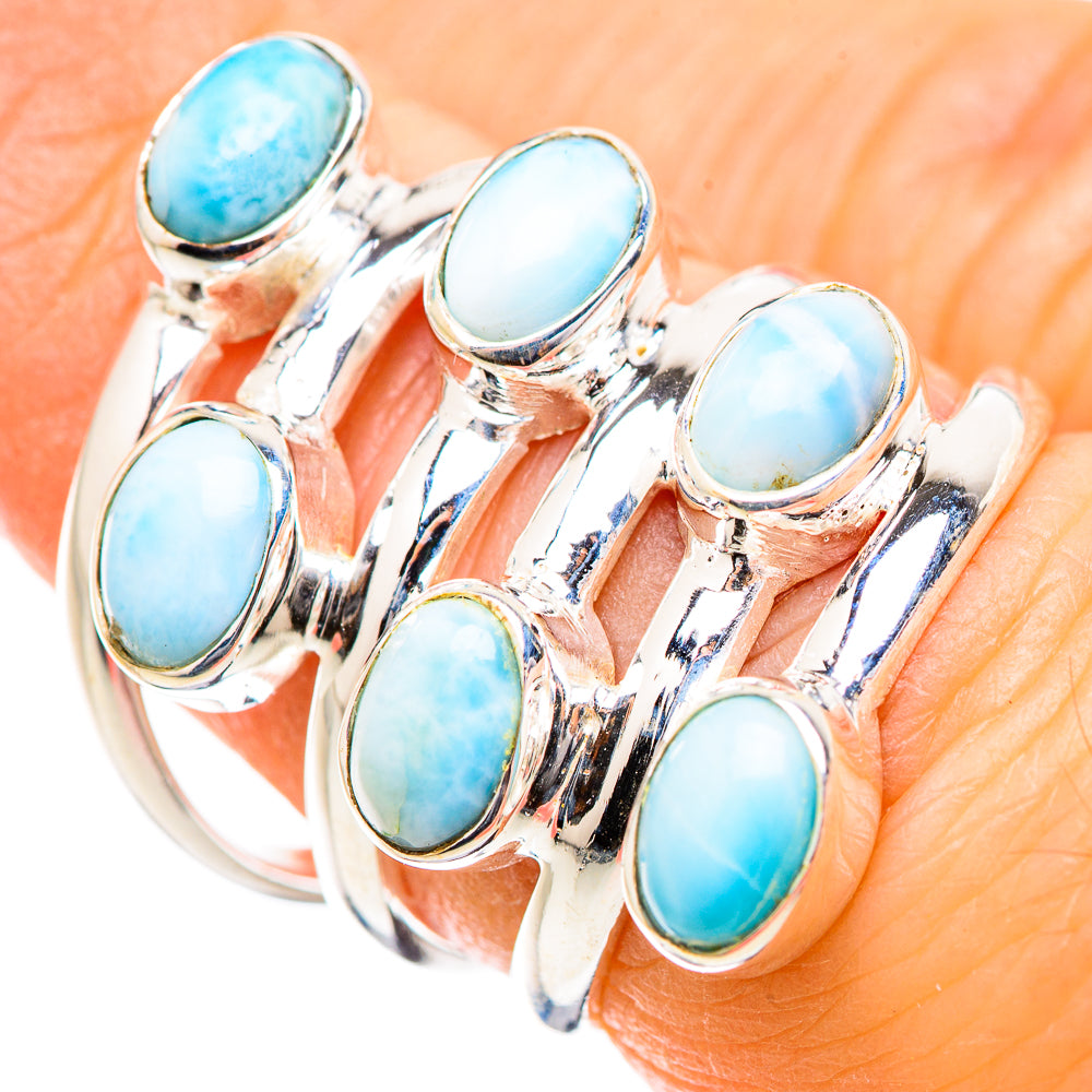Larimar Rings handcrafted by Ana Silver Co - RING130392