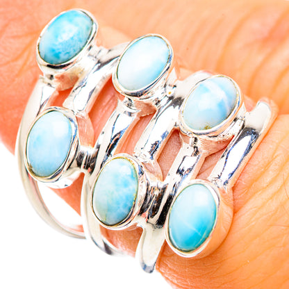 Larimar Rings handcrafted by Ana Silver Co - RING130392