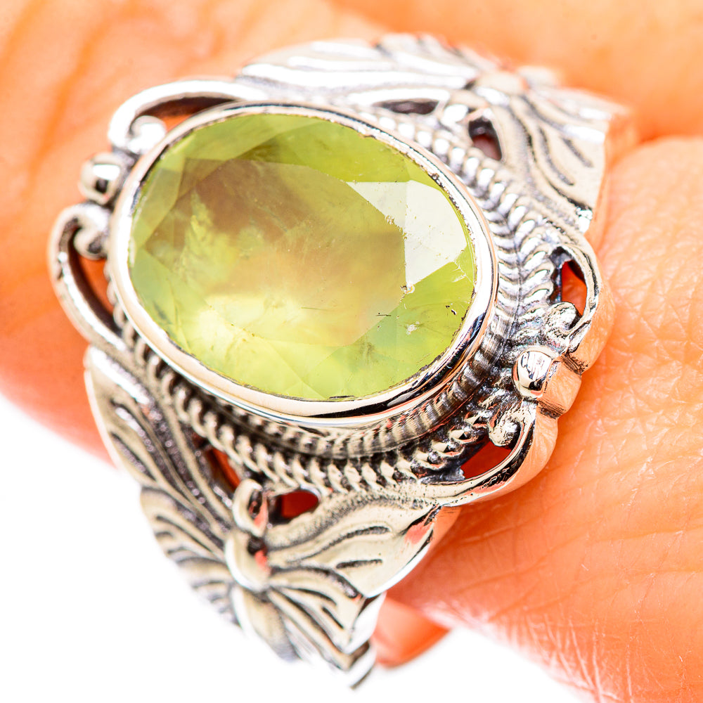 Prehnite Rings handcrafted by Ana Silver Co - RING130393
