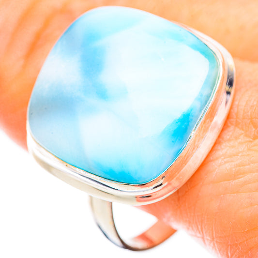 Larimar Rings handcrafted by Ana Silver Co - RING130413