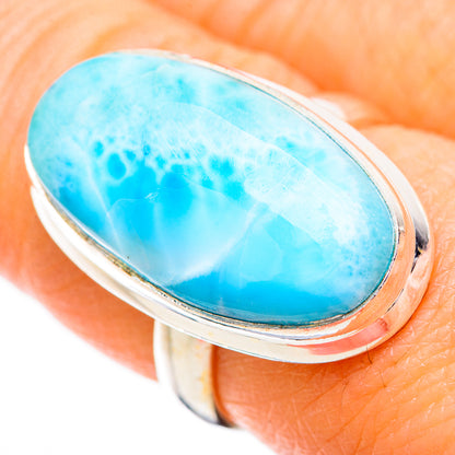 Larimar Rings handcrafted by Ana Silver Co - RING130418